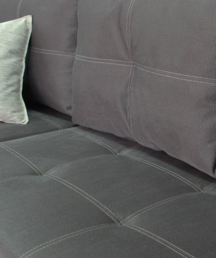 Угловой диван Fashion soft 210 (Uno grey + Brix latte) в Вологде - изображение 4