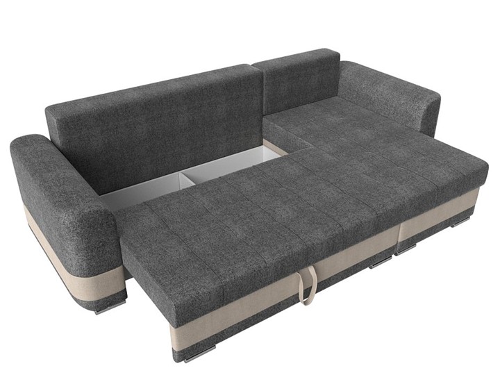 Угловой диван Честер, Серый/бежевый (рогожка) в Вологде - изображение 5