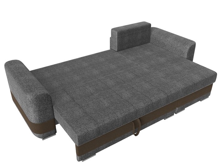 Угловой диван Честер, Серый/коричневый (рогожка) в Вологде - изображение 7