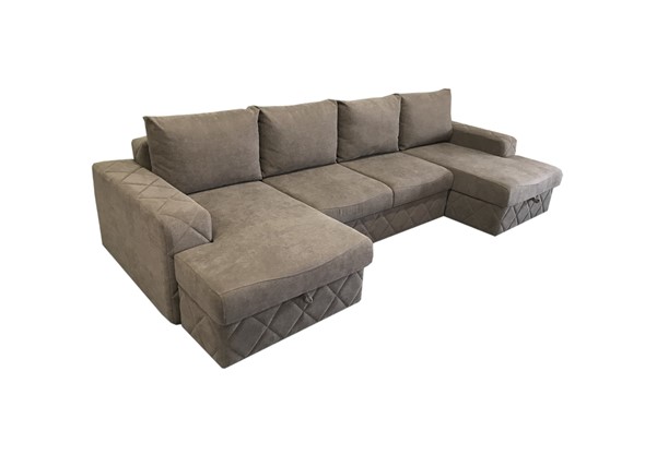 Угловой диван Лаки с двумя оттоманками в Вологде - изображение