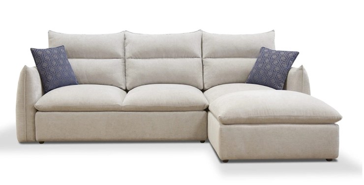 Угловой диван с оттоманкой Лаура в Вологде - изображение 1