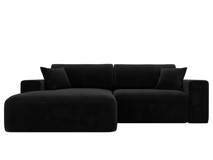 Угловой диван Лига-036 Классик, Черный (велюр) в Вологде - изображение 8