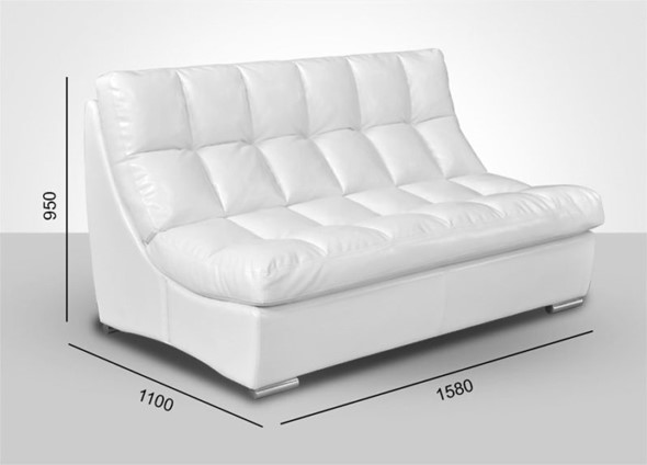 Прямой диван Брайтон без механизма 1580*1100*950 в Вологде - изображение