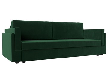 Прямой диван Лига-007, Зеленый (велюр) в Вологде