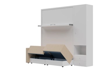Диван Кровать-трансформер Smart (КД 1400+ШП), шкаф правый, левый подлокотник в Вологде - предосмотр 1