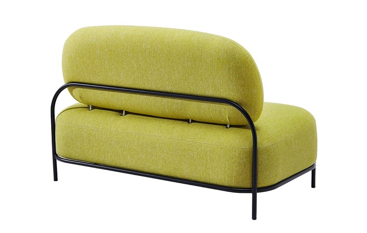 Прямой диван 2-х местный SOFA-06-02 желтый A652-21 в Вологде - изображение 3
