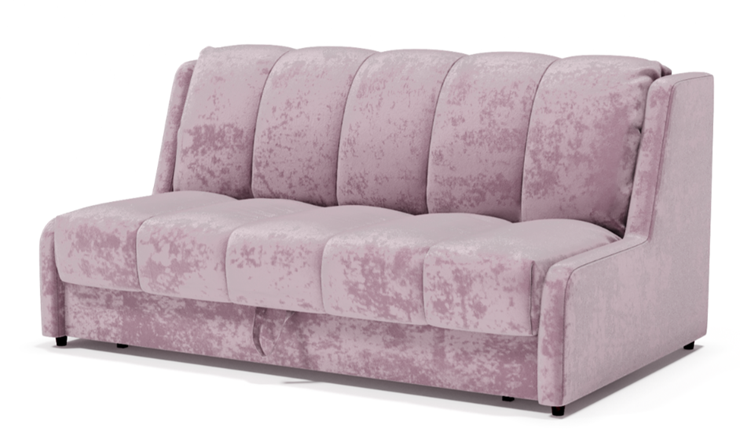 Прямой диван Аккордеон-Кровать 1,55 с каретной утяжкой, полоска (НПБ) в Вологде - изображение 1