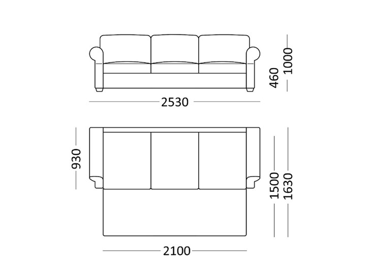 Прямой диван Амели в Вологде - изображение 6