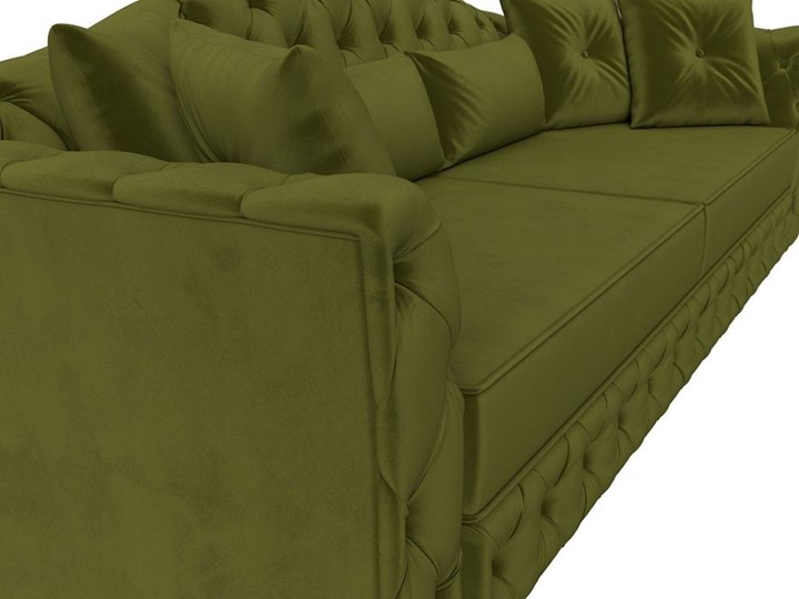 Прямой диван Артис, Зеленый (Микровельвет) в Вологде - изображение 4