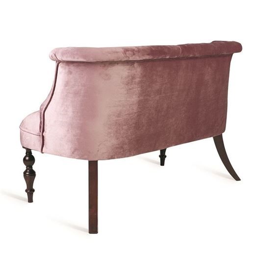 Прямой диван Бархат мини, (темный тон / 24 - розовый) в Вологде - изображение 2