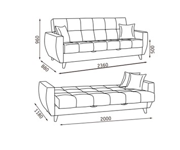 Прямой диван Бетти  2 БД в Вологде - предосмотр 22