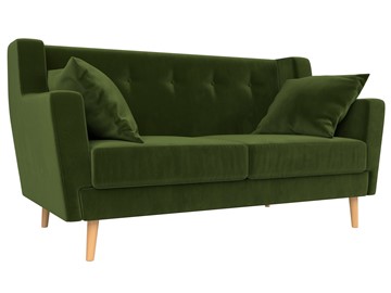 Двухместный диван Брайтон 2, Зеленый (микровельвет) в Вологде