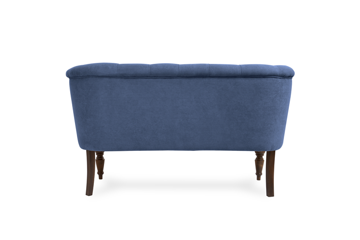 Прямой диван Бриджит синий ножки коричневые в Вологде - изображение 6