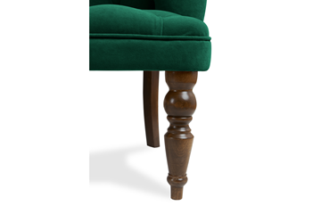Прямой диван Бриджит зеленый ножки коричневые в Вологде - предосмотр 4