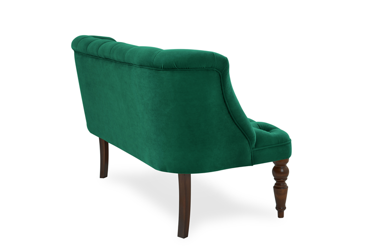 Прямой диван Бриджит зеленый ножки коричневые в Вологде - изображение 9