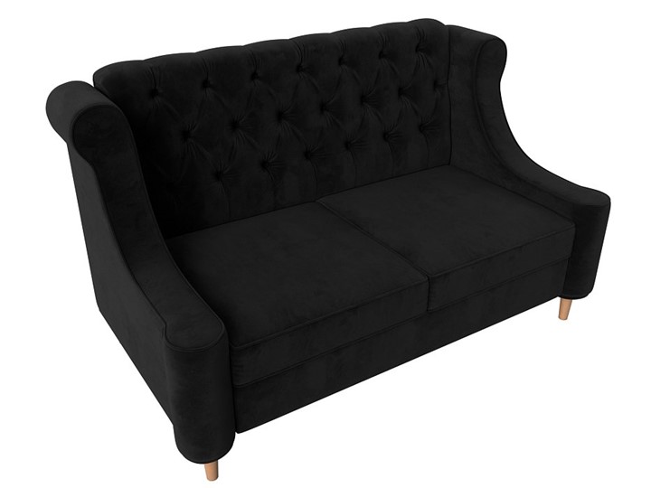 Прямой диван Бронкс, Черный (Велюр) в Вологде - изображение 4