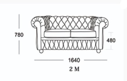 Прямой диван Честер 2М (седафлекс) в Вологде - изображение 13