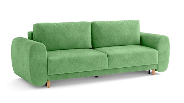 Прямой диван Фабио, велюр киото олива в Вологде - изображение