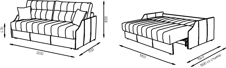 Прямой диван Камелот 2 (НПБ) в Вологде - изображение 9