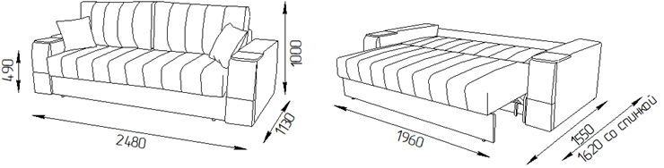 Прямой диван Камелот 4 (НПБ) в Вологде - изображение 6