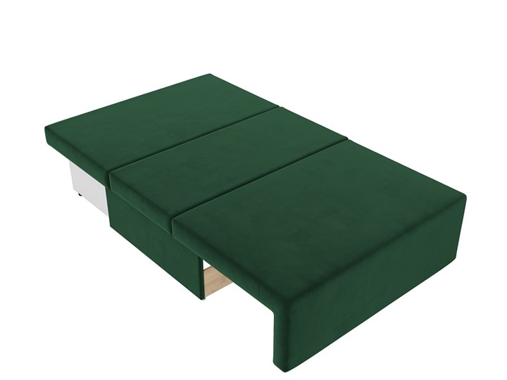 Прямой диван Лагуна, Зеленый/Бежевый (Велюр) в Вологде - изображение 2