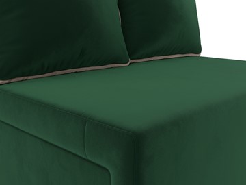 Прямой диван Лагуна, Зеленый/Бежевый (Велюр) в Вологде - предосмотр 6