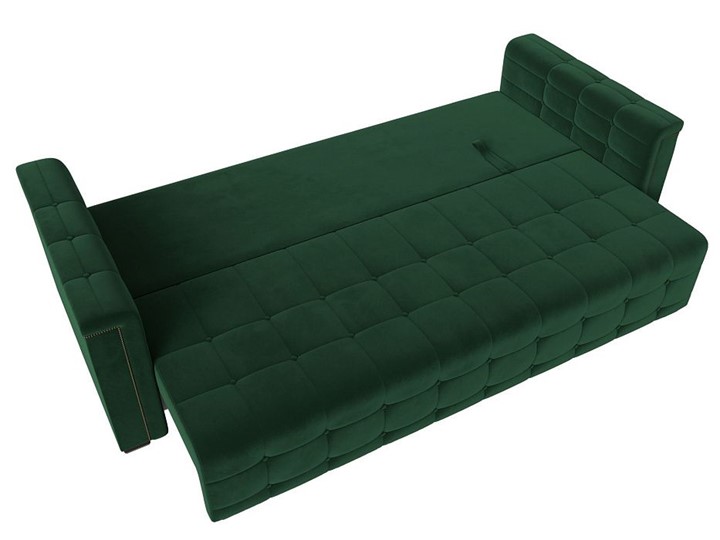 Прямой диван Лига-002 НПБ, Зеленый (велюр) в Вологде - изображение 2
