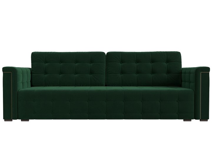Прямой диван Лига-002 НПБ, Зеленый (велюр) в Вологде - изображение 3