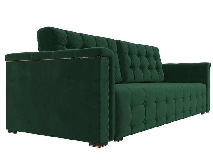 Прямой диван Лига-002 НПБ, Зеленый (велюр) в Вологде - изображение 4