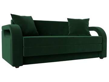 Прямой диван Лига-014, Зеленый(Велюр) в Вологде - предосмотр