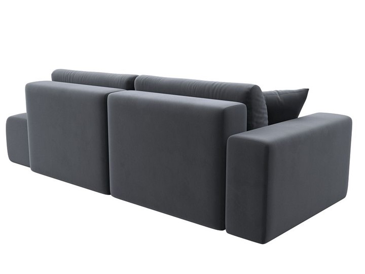Прямой диван Лига-036 Модерн, Серый (велюр) в Вологде - изображение 5