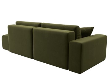 Прямой диван Лига-036 Модерн, Зеленый (Микровельвет) в Вологде - предосмотр 5