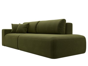 Прямой диван Лига-036 Модерн, Зеленый (Микровельвет) в Вологде - предосмотр 6