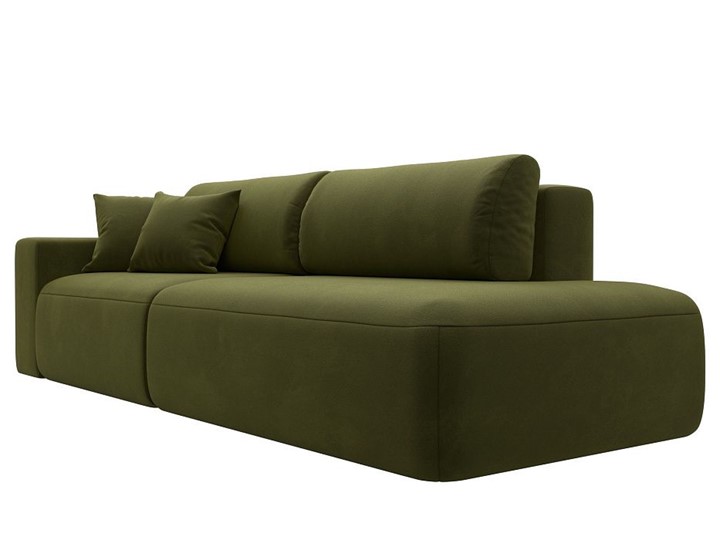 Прямой диван Лига-036 Модерн, Зеленый (Микровельвет) в Вологде - изображение 6