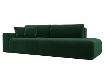 Прямой диван Лига-036 Модерн, Зеленый (велюр) в Вологде