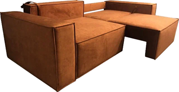Прямой диван Лофт БЛ2-БП2 (Ремни/Еврокнижка) в Вологде - предосмотр 2