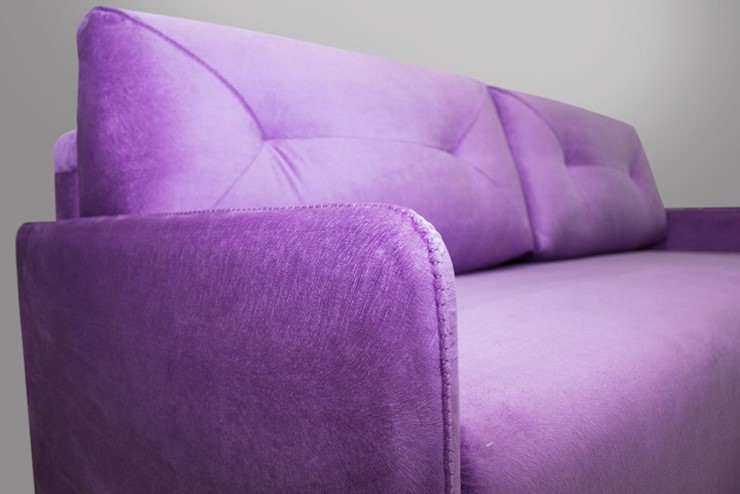 Прямой диван фиолетовый  Лондон 2120х1120 в Вологде - изображение 4