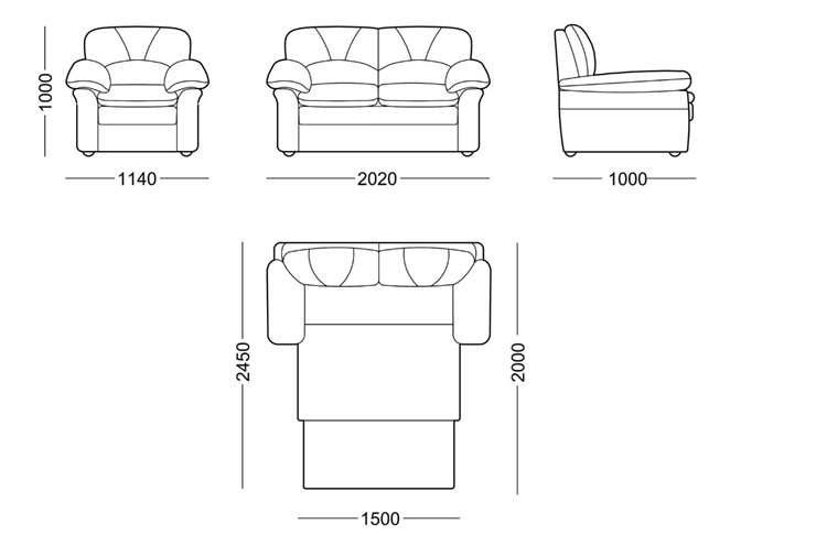 Прямой диван Моника люкс в Вологде - изображение 7