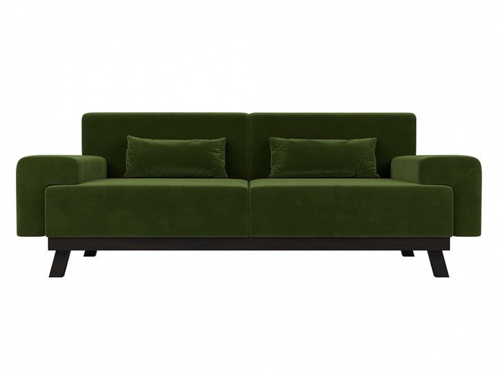 Прямой диван Мюнхен, Зеленый (микровельвет) в Вологде - изображение 1