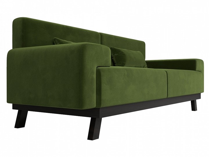 Прямой диван Мюнхен, Зеленый (микровельвет) в Вологде - изображение 2