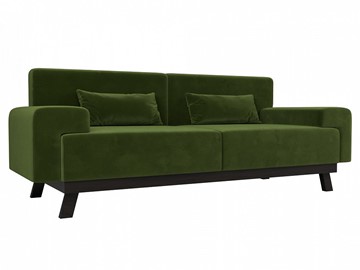 Прямой диван Мюнхен, Зеленый (микровельвет) в Вологде - предосмотр