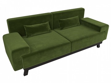 Прямой диван Мюнхен, Зеленый (микровельвет) в Вологде - предосмотр 4