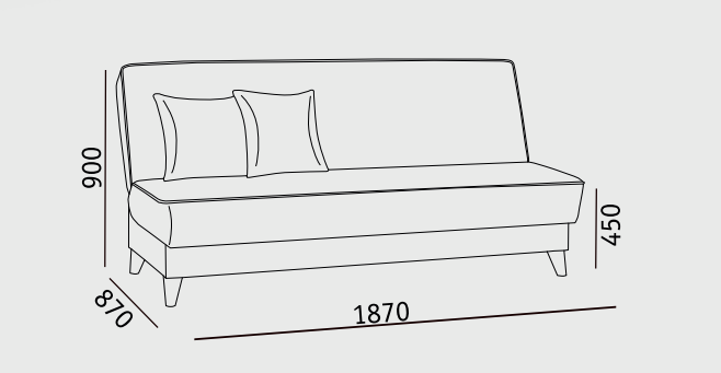 Прямой диван Наварра 2 БД в Вологде - изображение 5