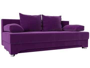 Прямой диван Ник-2, Фиолетовый (Микровельвет) в Вологде