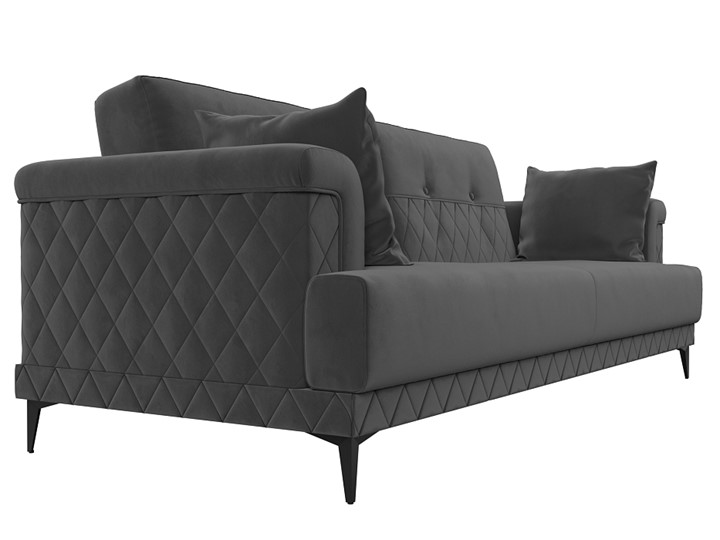 Прямой диван Орлеан, Серый (велюр) в Вологде - изображение 5