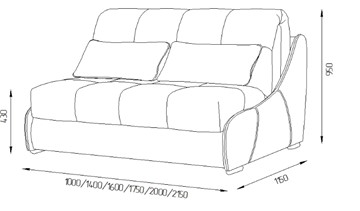 Прямой диван Токио 130 (ППУ) в Вологде - предосмотр 11