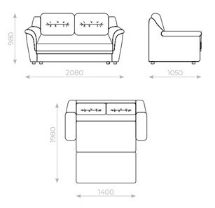 Прямой диван Вега 2 МД в Вологде - изображение 5