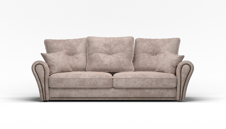 Прямой диван Виктория 3 подушки в Вологде - изображение 1