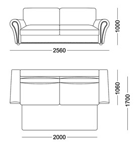 Прямой диван Виктория 3 подушки в Вологде - предосмотр 4