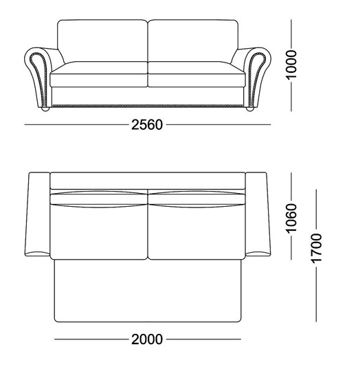 Прямой диван Виктория 3 подушки в Вологде - изображение 4